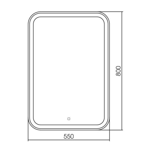 Зеркало с подсветкой Abber See AG6105S
