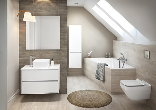 Акриловая ванна Cersanit Crea 160х100 P-WA-CREA*160-RNL правая, белый