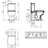 Чаша напольного унитаза Ideal Standard Esedra T282001