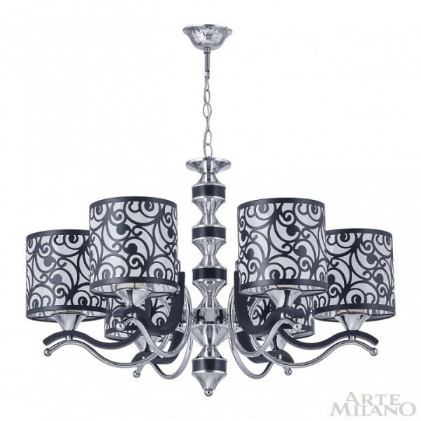 Подвесная люстра Arte Milano Florentia-4957 304957/6 Bk/Ni