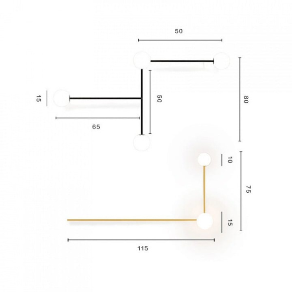 Накладной светильник Imperiumloft LINES LINES-13
