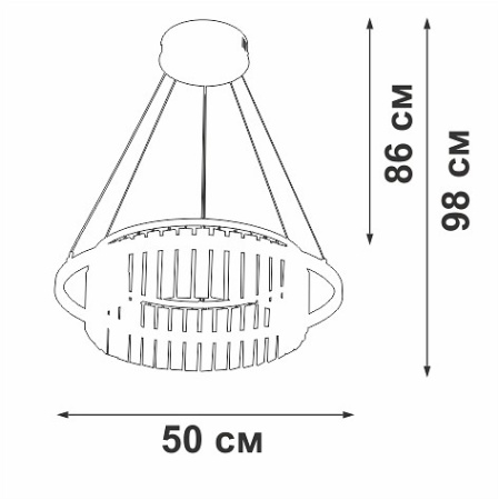 Подвесная люстра Vitaluce V54010 V54010-0/1S