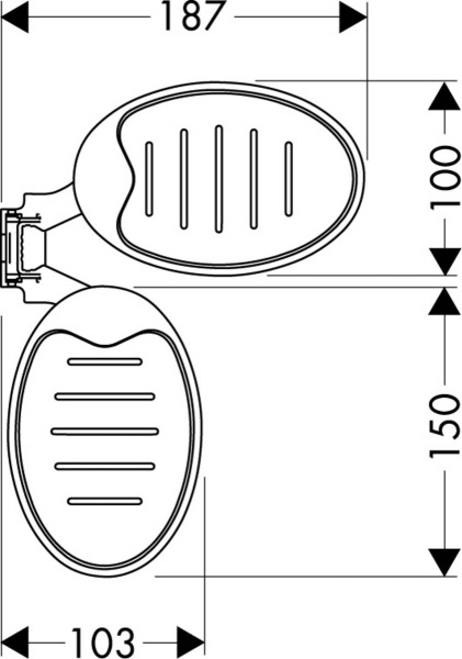 Набор мыльниц hansgrohe Raindance 28698000
