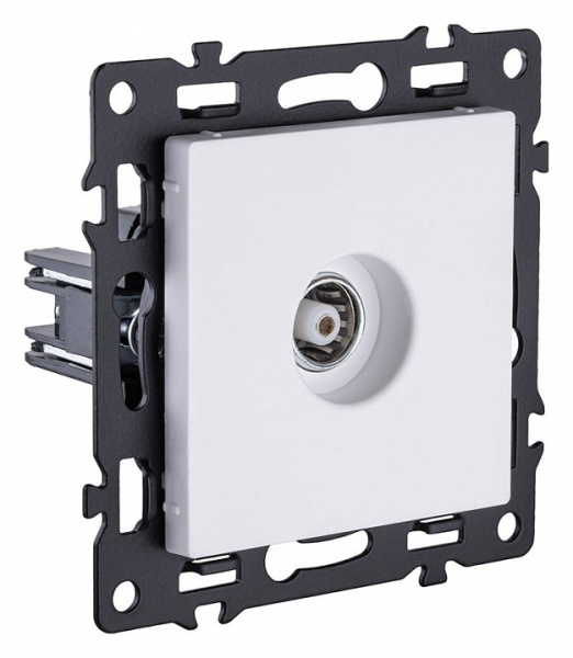 ТВ-розетка и SAT-розетка оконечная без рамки Kollinger Asthetik AS-021WH