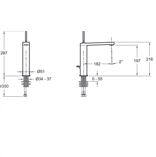 Смеситель для раковины Jacob Delafon Composed E73053-ND-CP
