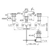 Смеситель для биде Stella Timeaster TA 00201 CR00N