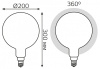 Лампа светодиодная Gauss Filament E27 14Вт 4100K 153202214-D