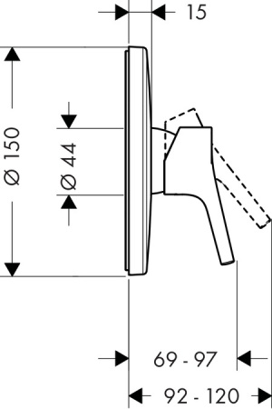 Смеситель для душа hansgrohe Talis S 72605000
