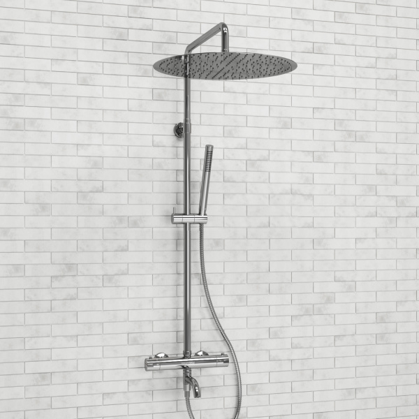 Душевая стойка WasserKRAFT A188.117.137.010.CH Thermo хром