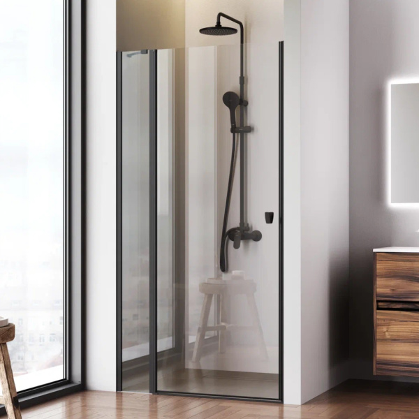 Дверь в нишу AM.PM Sunny 100 W87G-100-1P-BT черная матовая