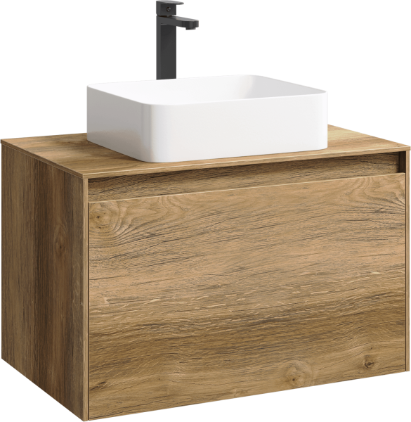 Тумба под раковину без фасада AQWELLA 5 Stars Mobi 80 MOB0108DB дуб балтийский