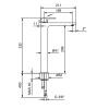 Смеситель для раковины Fantini Myo 61 13 V606WF черный