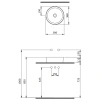 Раковина 38x38 см Berges Ego SL 181011