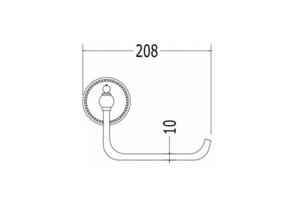 Держатель туалетной бумаги Devon&Devon Dorothy DOR411CR