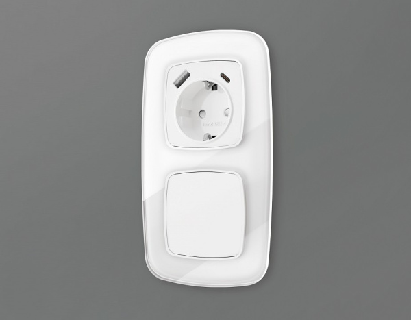 Заглушка для поста с рамкой Ambrella Volt Quant OP1160