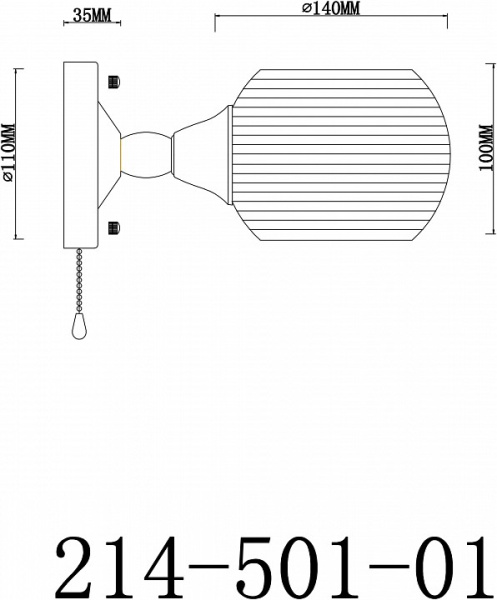 Бра Velante 214-501-01