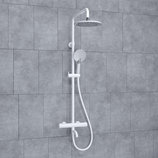 Душевая стойка WasserKRAFT A188.067.058.WM Thermo белый матовый