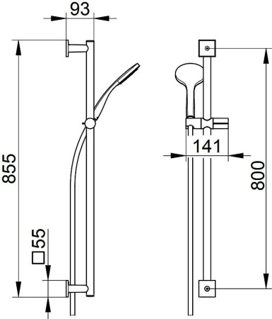 Душевой гарнитур Keuco IXMO 59587010922