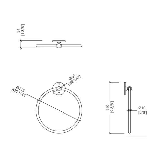 Полотенцедержатель Devon&Devon Cavendish 21 WM07CR хром