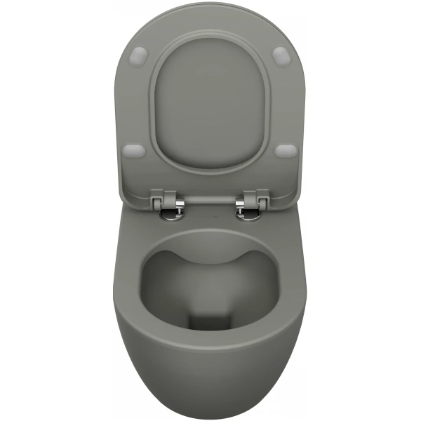 Унитаз подвесной Creavit Free FE322-11CG00E-0000 безободковый, светло-серый матовый