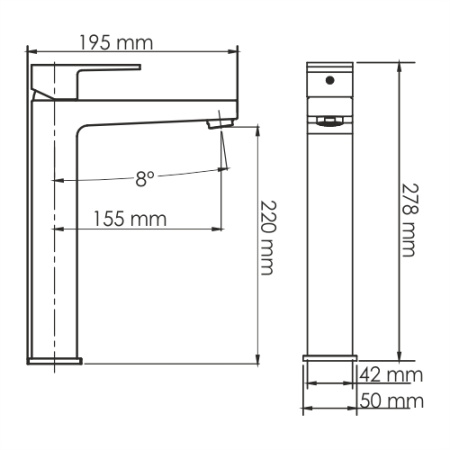 Смеситель для раковины WasserKRAFT Abens 2003H