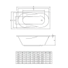 Акриловая ванна 170x70 см C-Bath Vesta CBQ005005