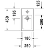 Раковина 45x25 см Duravit Vero 0702250000