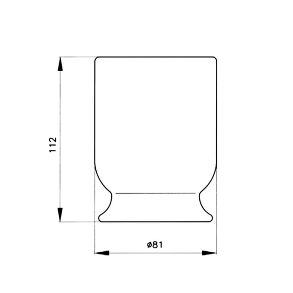 Стакан настольный керамический Nicolazzi CLASSICA 6002