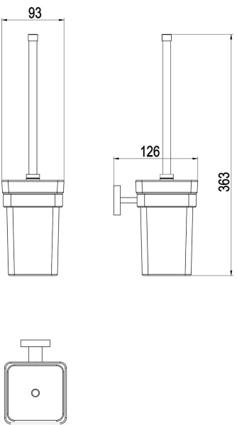 Ершик для унитаза Timo Selene 17061/17