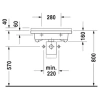 Раковина 60x54,5 см Duravit Starck 3 0312600000