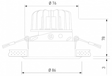 Встраиваемый светильник Elektrostandard Osti a062937