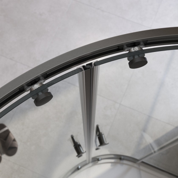 Душевой уголок Cezares Relax 304 120 RELAX-304-RH-2-120/90-C-GM черный