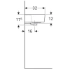 Раковина 45x32 см Geberit Renova Plan 272145000