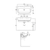 Раковина Simas E-Line 90 EL11bi*0
