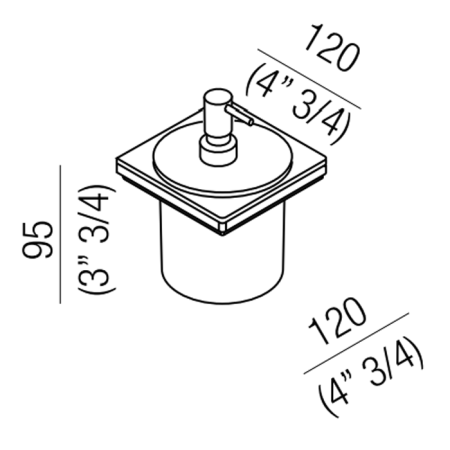 Дозатор Agape 369 A369228ZA белый