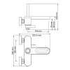 Смеситель для ванны WasserKraft Kammel 1801