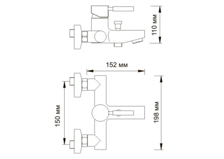 Смеситель для ванны WasserKRAFT Main 4101