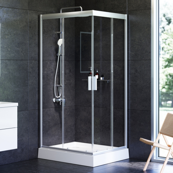 Душевое ограждение AM.PM Gem W90G-404-100280-MT прозрачный