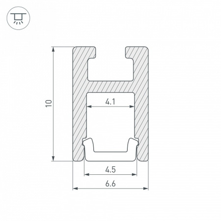 Профиль накладной Arlight ARH-KANT 36384