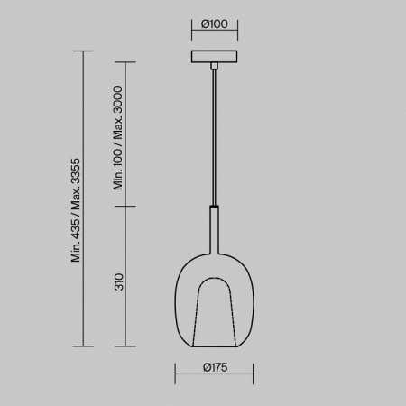 Подвесной светильник Maytoni Duality MOD271PL-01W1