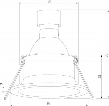 Встраиваемый светильник Elektrostandard Andi a067713