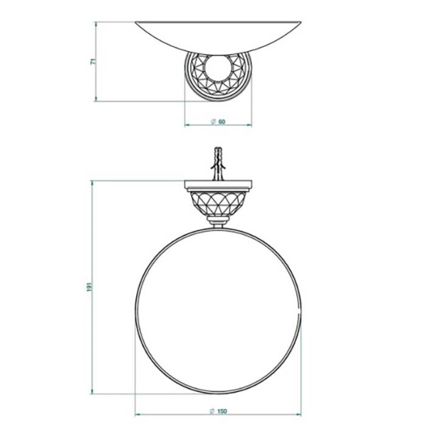 Мыльница THG Mandarine cristallia diamant U1K.F01.546GM золото