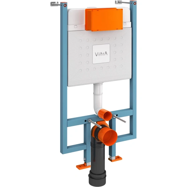 Инсталляция для унитаза VitrA Core 800-1875 с кнопкой смыва, хром