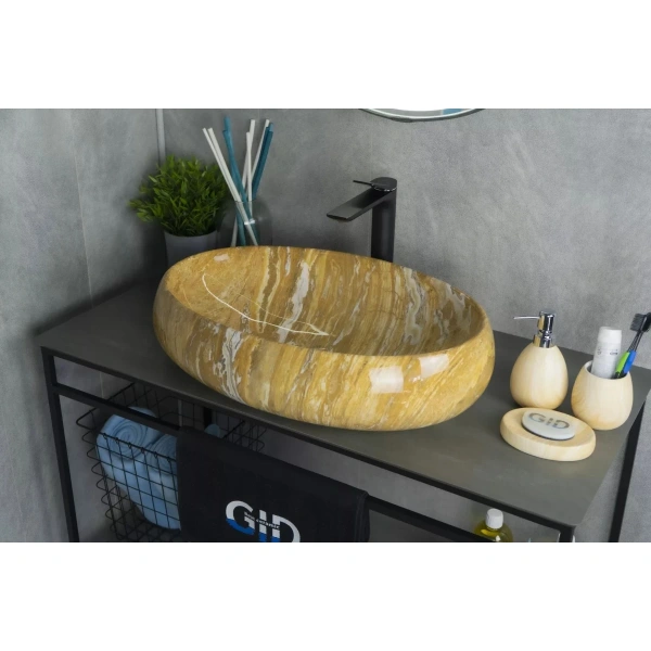 Раковина 59x40 см GID Stone Edition Mnc164