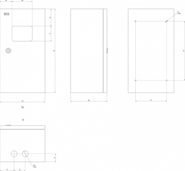 Электрический щиток накладной Эра  NO_SIMPLE_STM_SHMPg(okno)-01_IP54