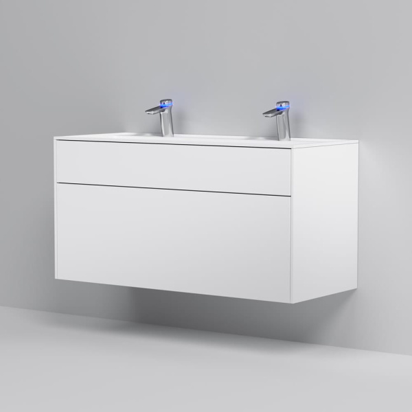 Тумба под раковину AM.PM Inspire V2.0 M50AFHX1203WM 120 см белый матовый
