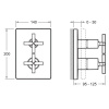 Смеситель для душа Jacob Delafon Modulo E75395-CP