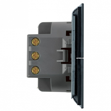 Переключатель двухклавишный без рамки Stekker Мия 50448