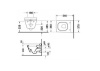 Подвесной унитаз Duravit 2nd floor 22200900001-WG