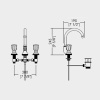 Смеситель для раковины Devon&Devon Black Morris DDMRBL301ACR